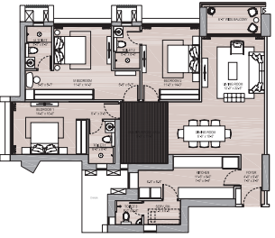 Oberoi Thane 3BHK Plan